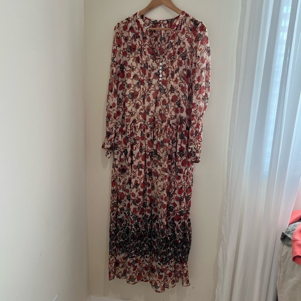 Free People Long Sleeve maxi Dress